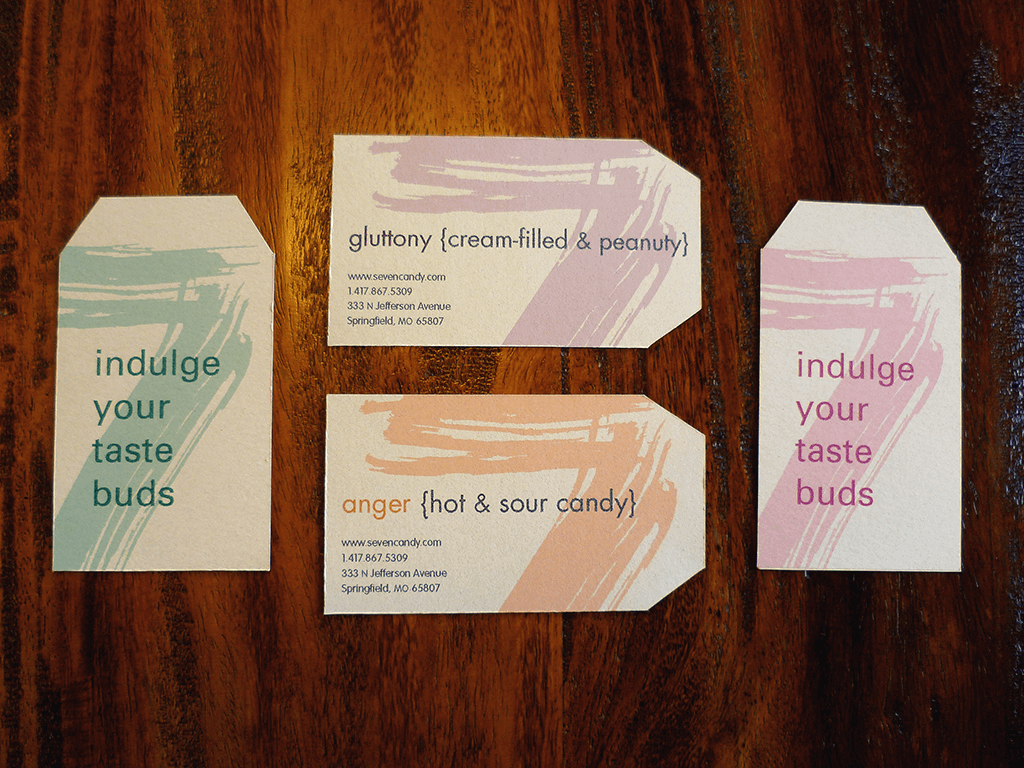 Seven Candy Store Business Cards