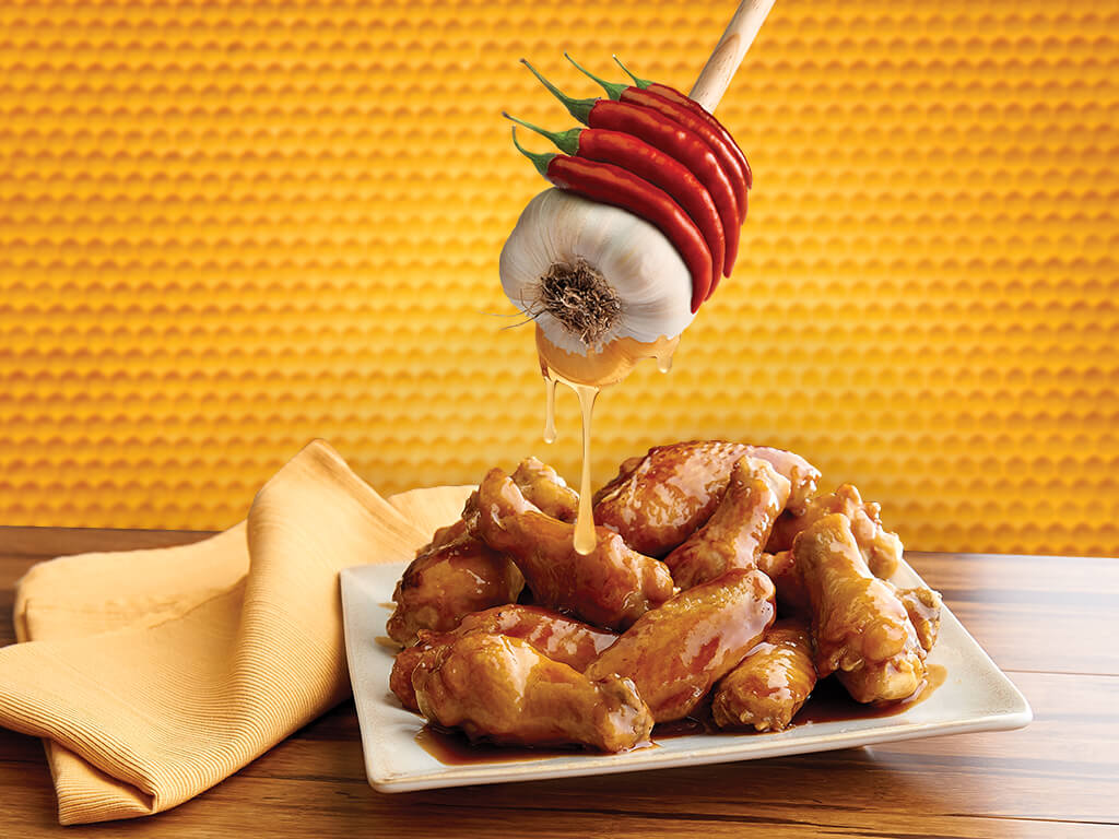 Stingin' Honey Garlic Wings